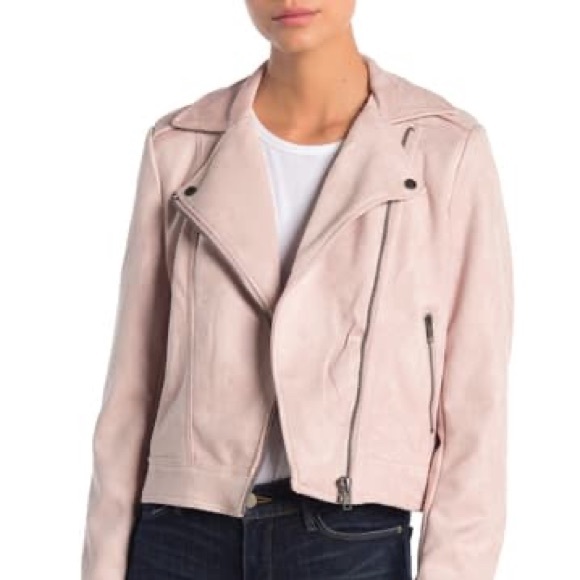 NWT PHILOSOPHY FAUX SUEDE MOTO JACKET - Picture 1 of 9